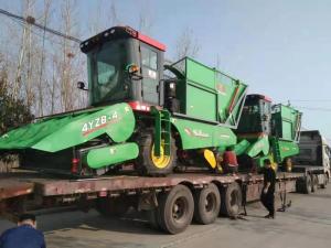 山东聊(liao)城客户(hu)订(ding)购的(de)穗(sui)茎兼收玉米收获机已发货